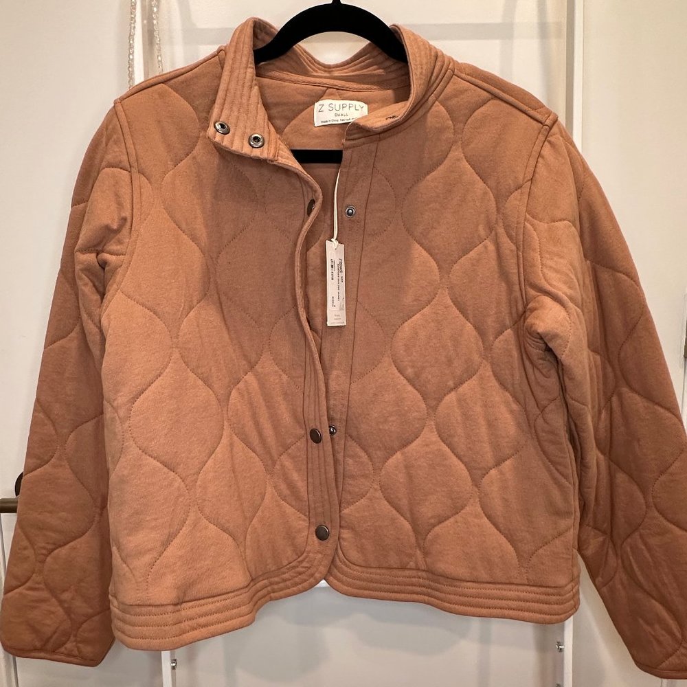 Z Supply Dusty Rose Quilted Jacket